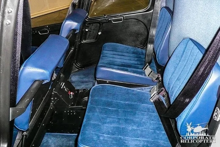 Cabin interior of a 2007 Robinson R44 Raven II.
