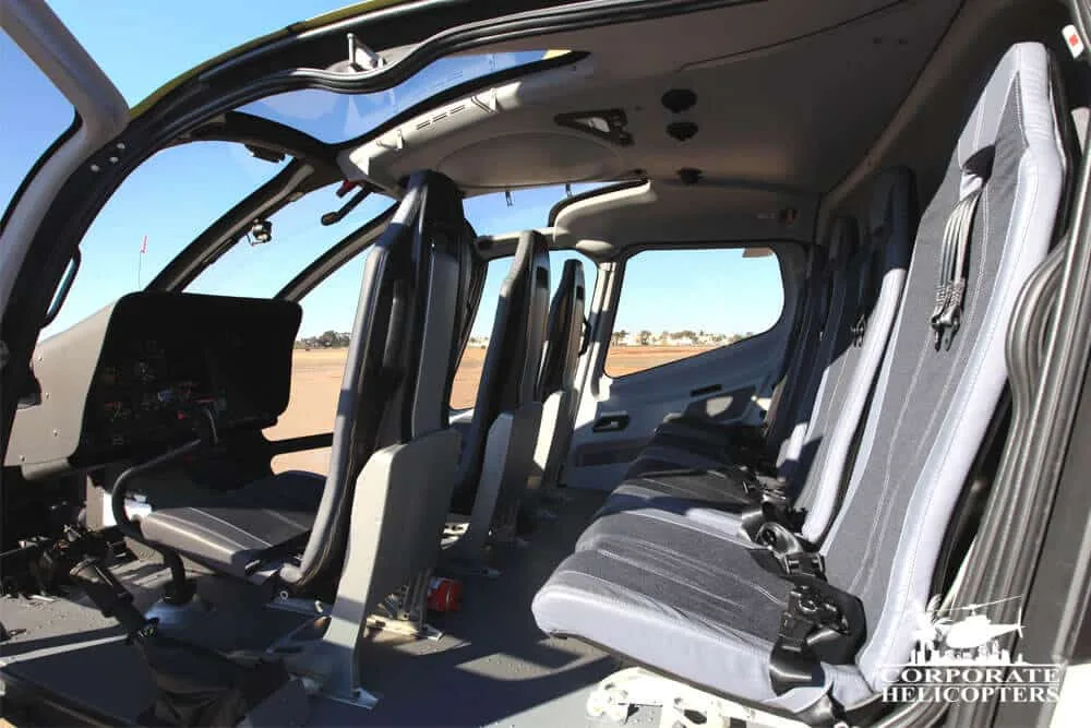 Cabin interior of a 2013 Eurocopter EC130 T2.