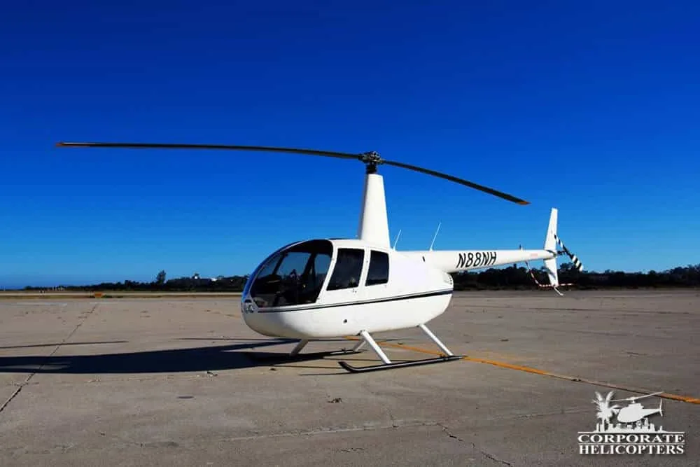 Exterior view of a 2013 Robinson R44 Raven I, N88NH.