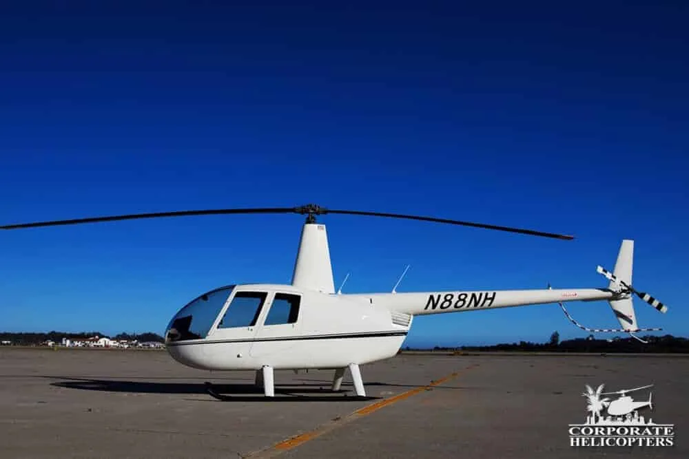 Exterior view of a 2013 Robinson R44 Raven I, N88NH.