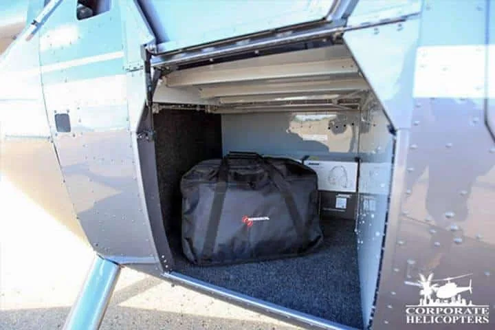 Cabin interior of a 2013 Robinson R66 Turbine.