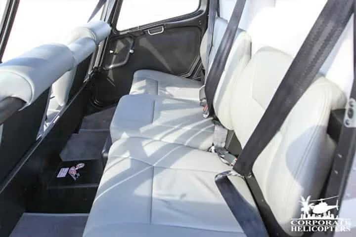 Cabin interior of a 2013 Robinson R66 Turbine.