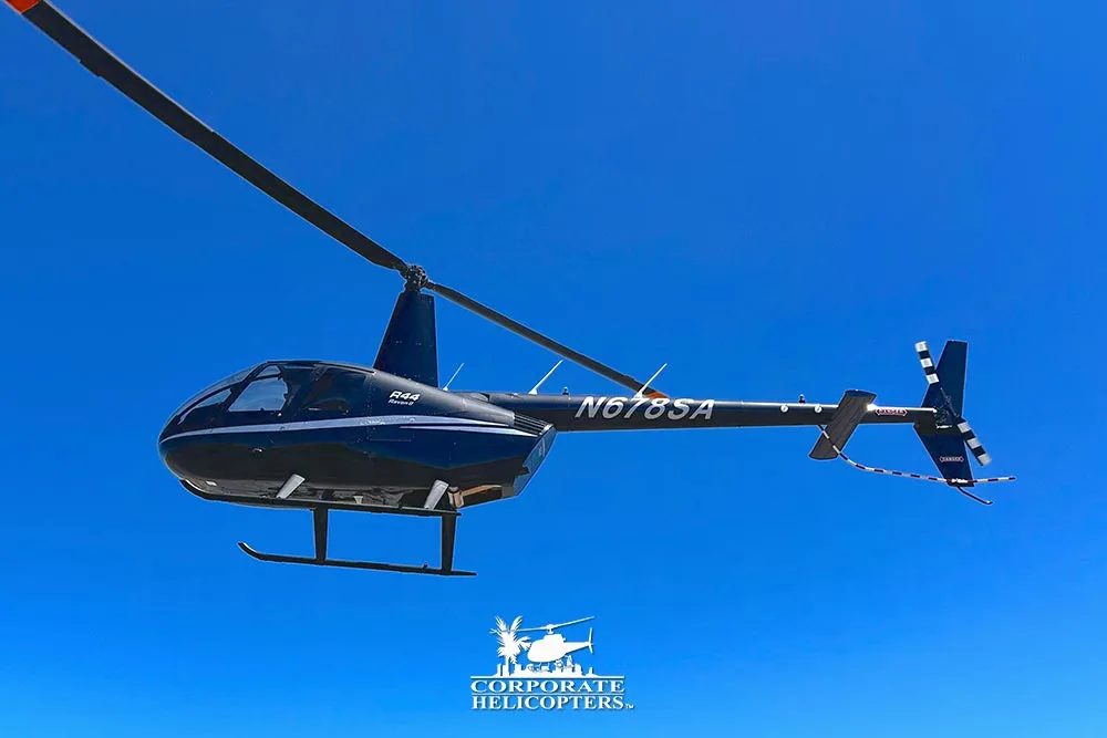 Exterior view of a 2024 Robinson R44 Raven II.