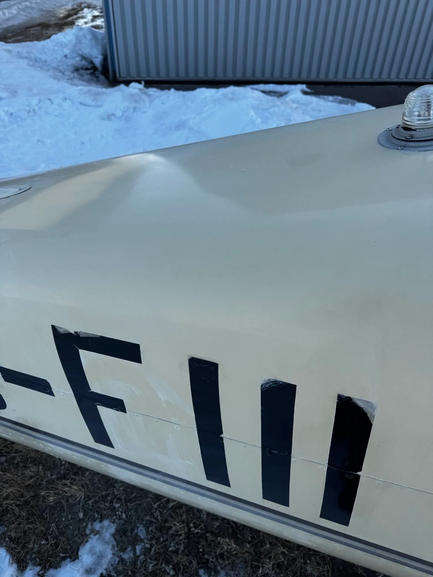 Engine detail of a 1962 Cessna 150B - Canadian Aircraft Sales.