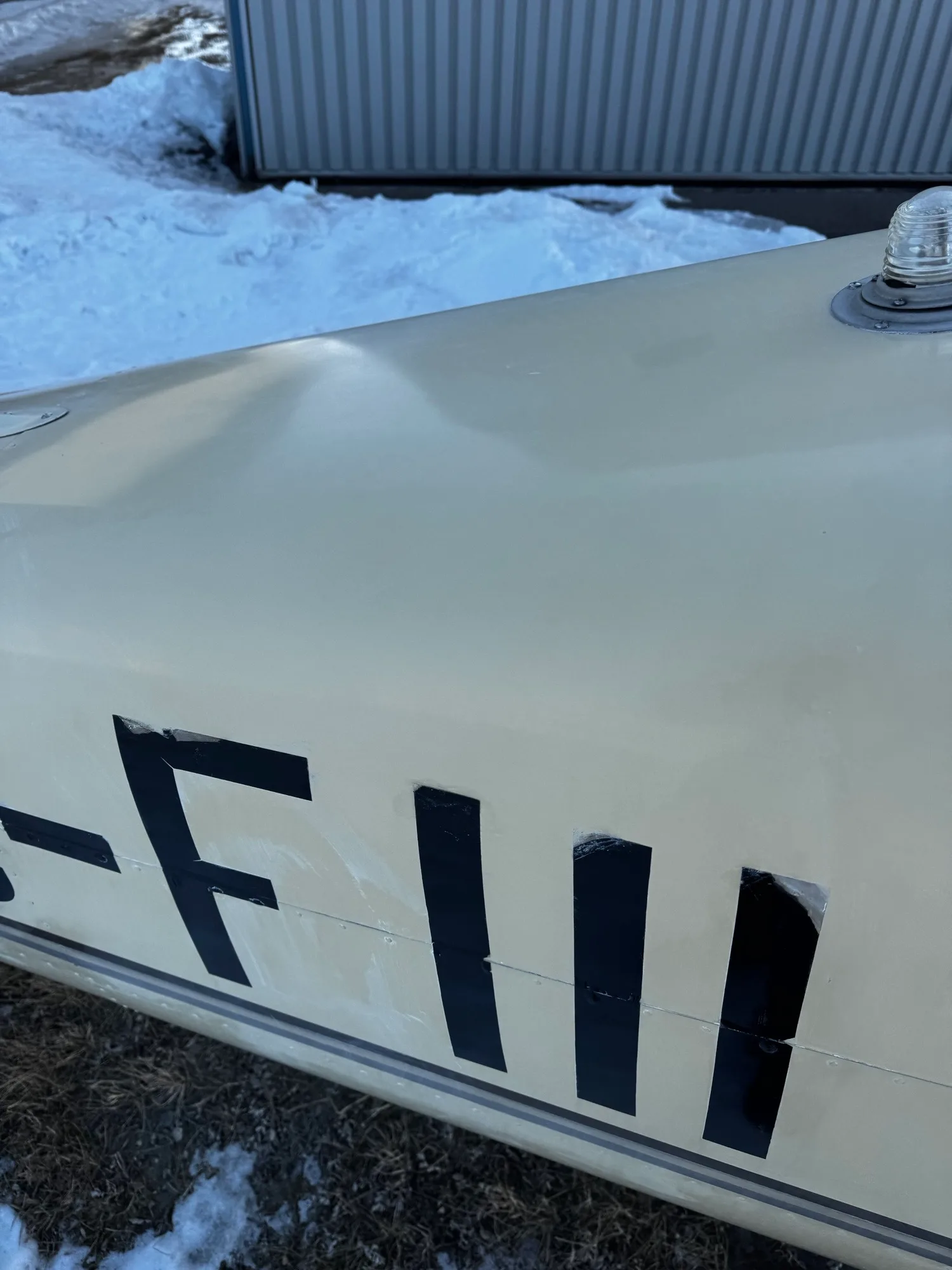 Engine detail of a 1962 Cessna 150B - Canadian Aircraft Sales.