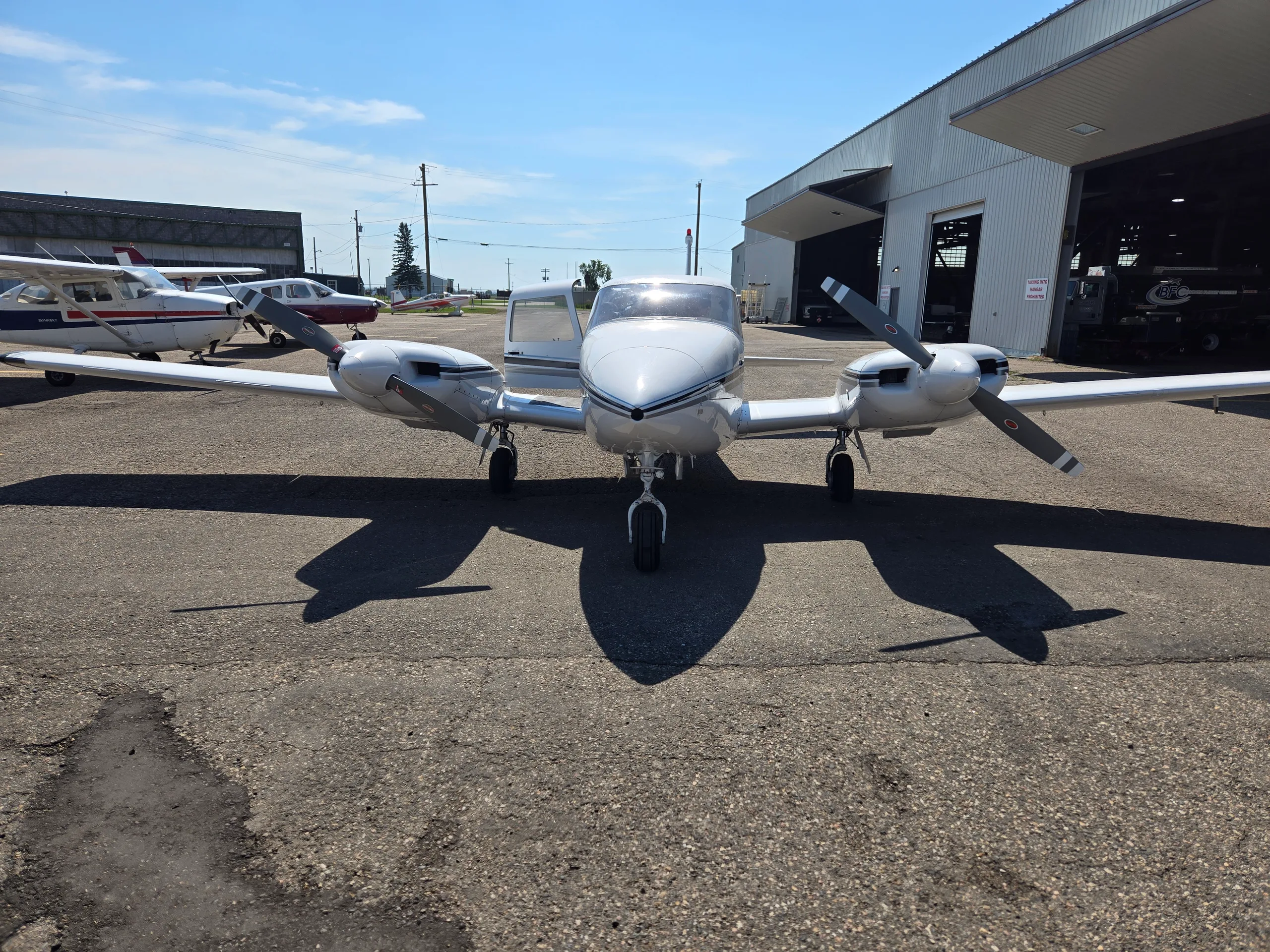 Exterior view of a 1966 Piper PA-30 Twin Comanche - Canadian Aircraft Sales.