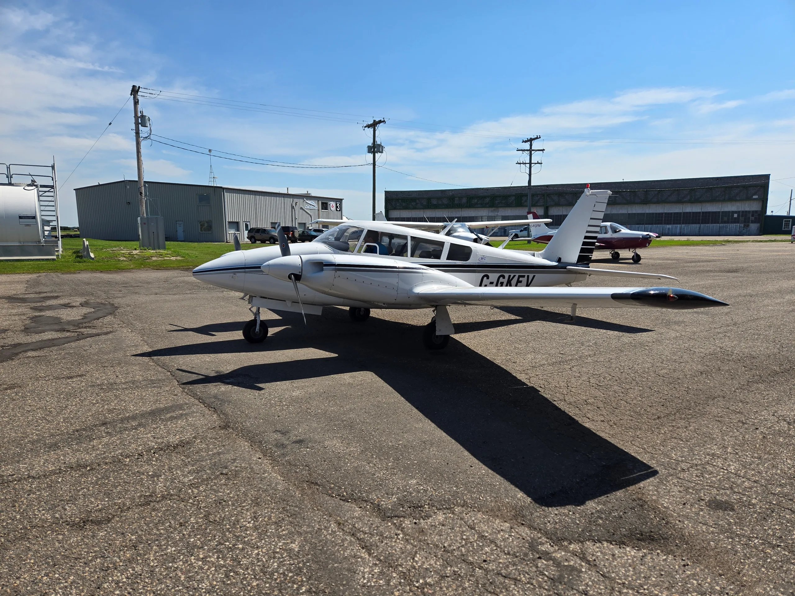 Exterior view of a 1966 Piper PA-30 Twin Comanche - Canadian Aircraft Sales.