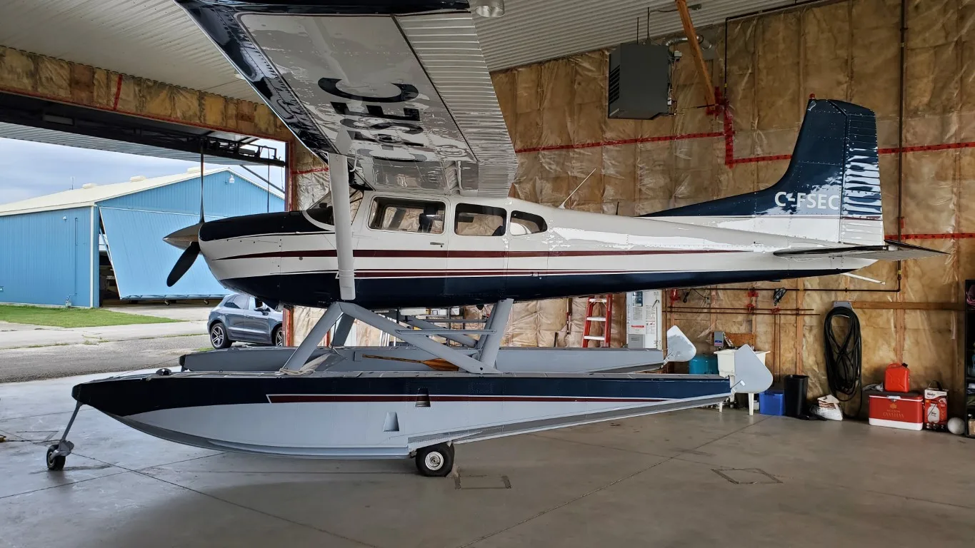 Exterior view of a 1973 Cessna 185 - Canadian Aircraft Sales.