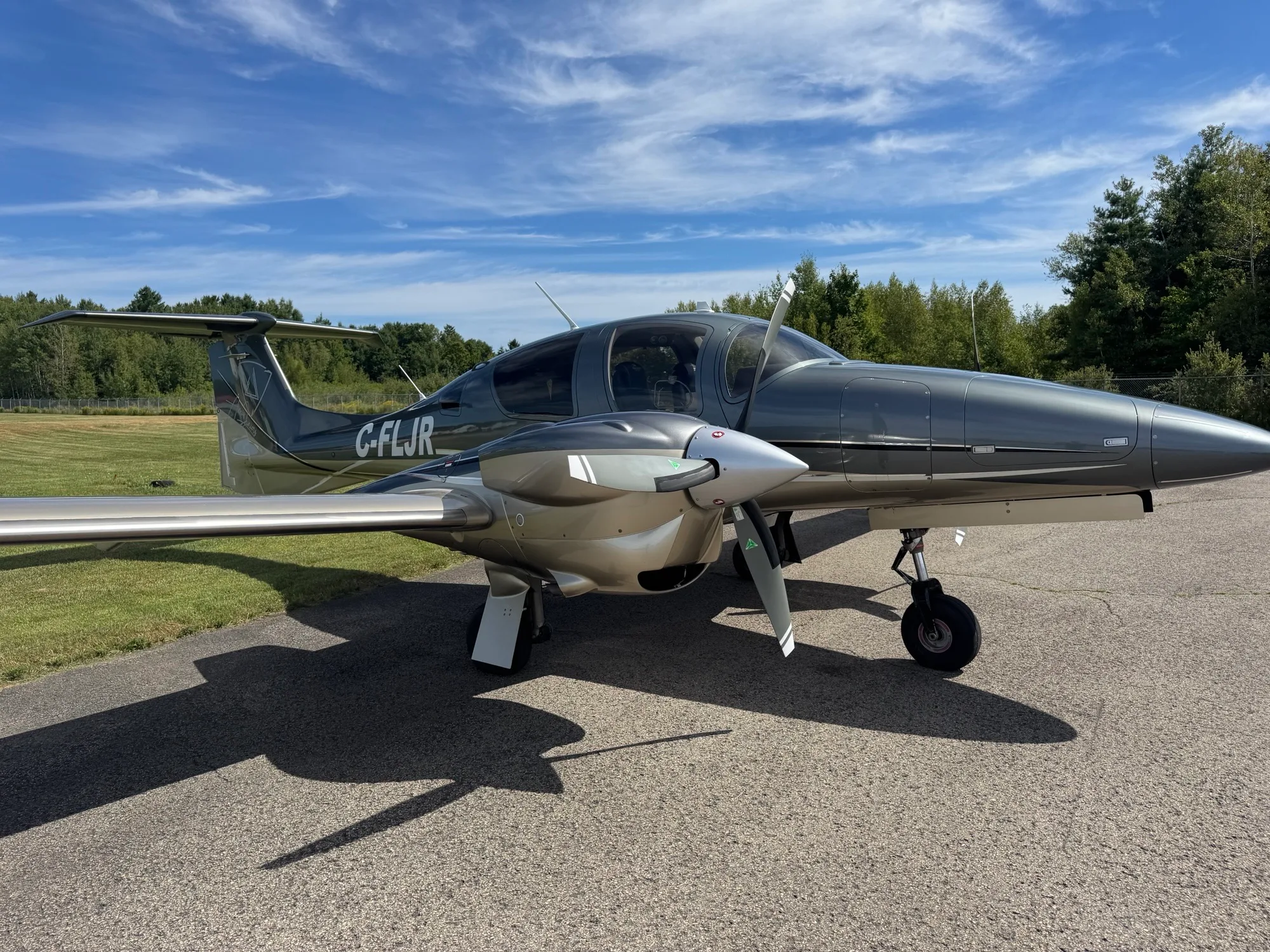Exterior view of a 2017 Diamond DA62 - Canadian Aircraft Sales.