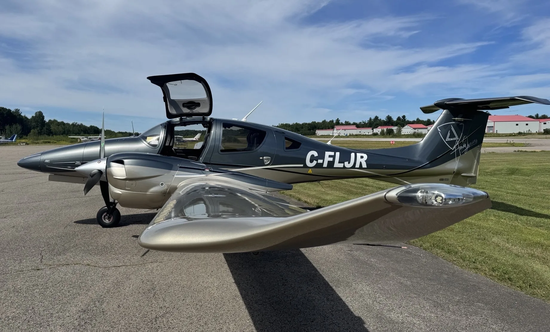 Exterior view of a 2017 Diamond DA62 - Canadian Aircraft Sales.