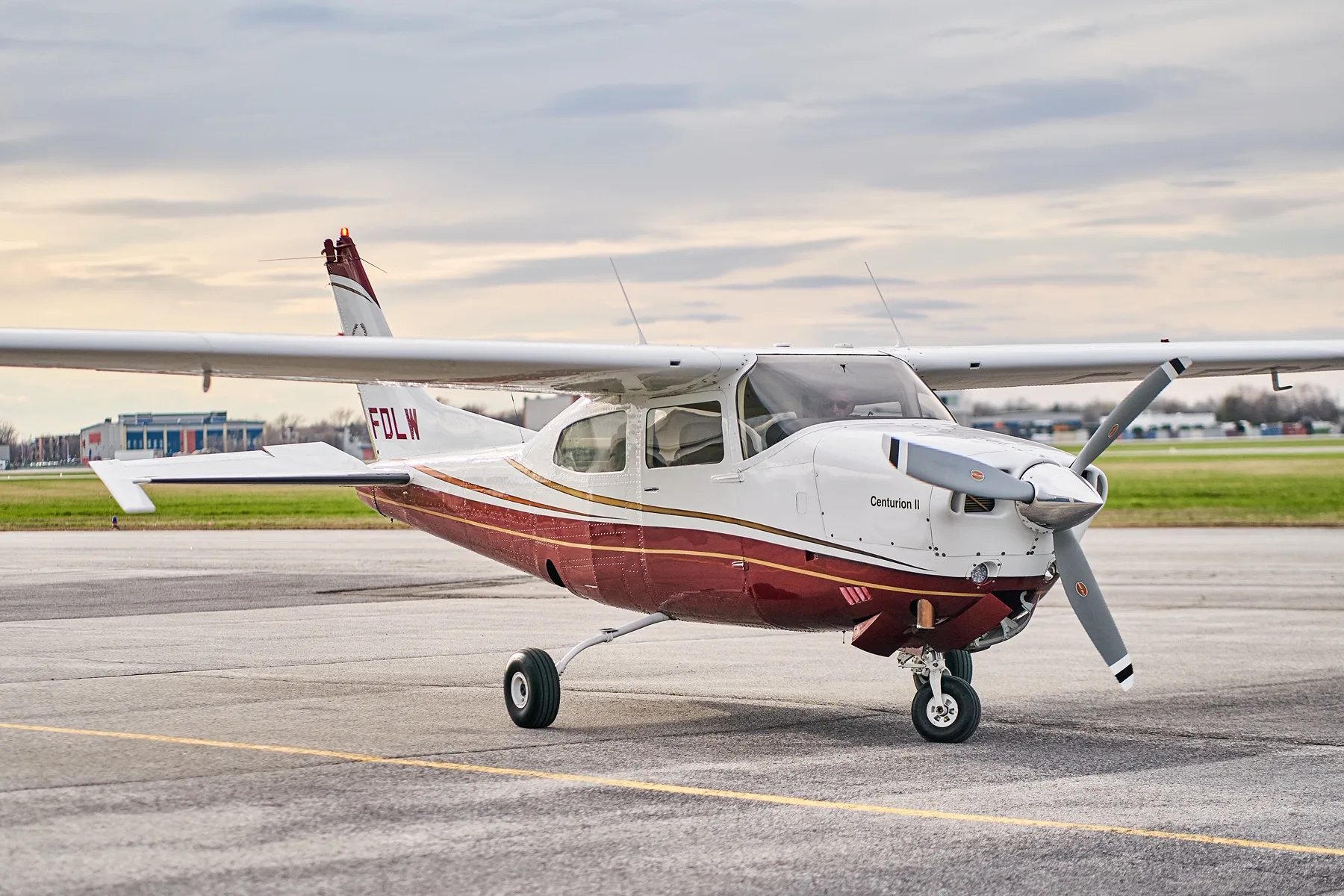 Exterior view of a 1973 Cessna Turbo 210 - Canadian Aircraft Sales.