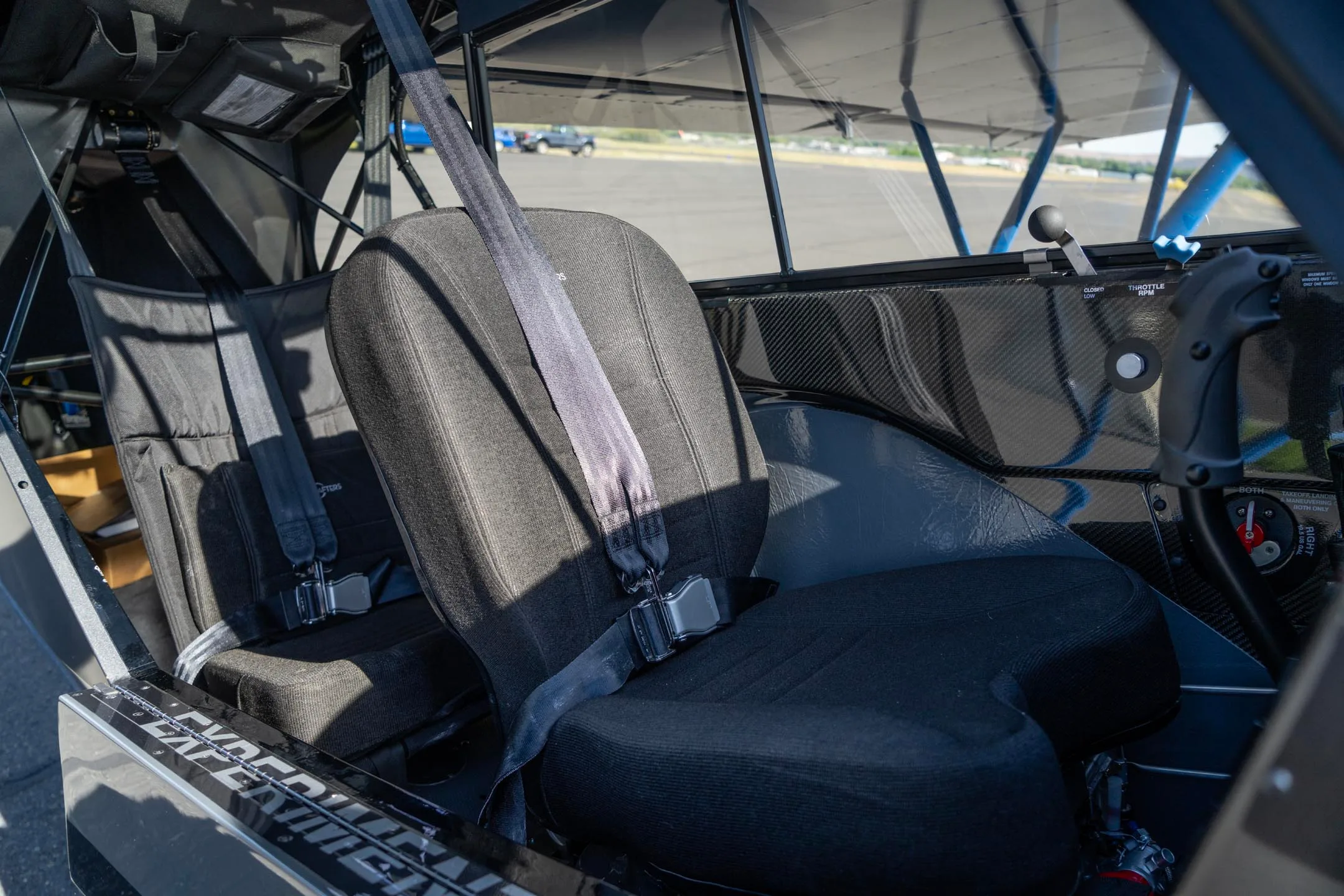 Cockpit and instrument panel of a 2021 CubCrafters.