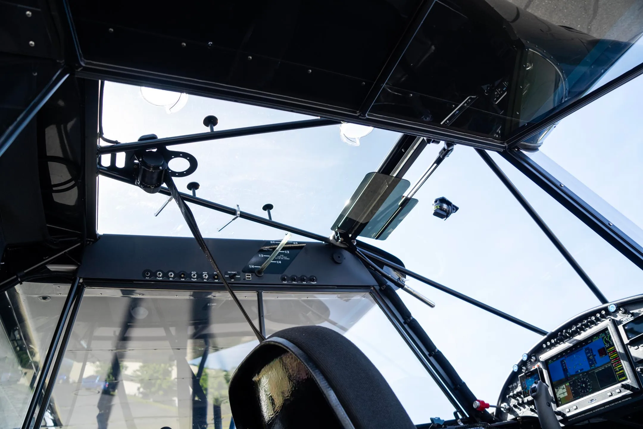 Cockpit and instrument panel of a 2021 CubCrafters.