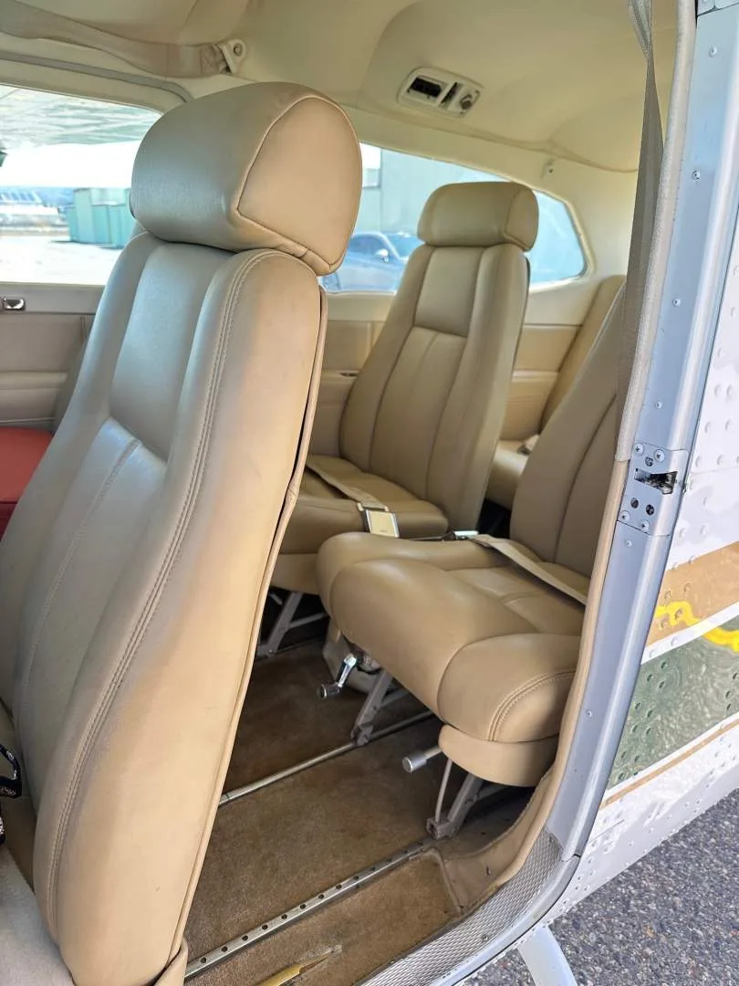 Cabin interior of a 1976 Cessna T210L.