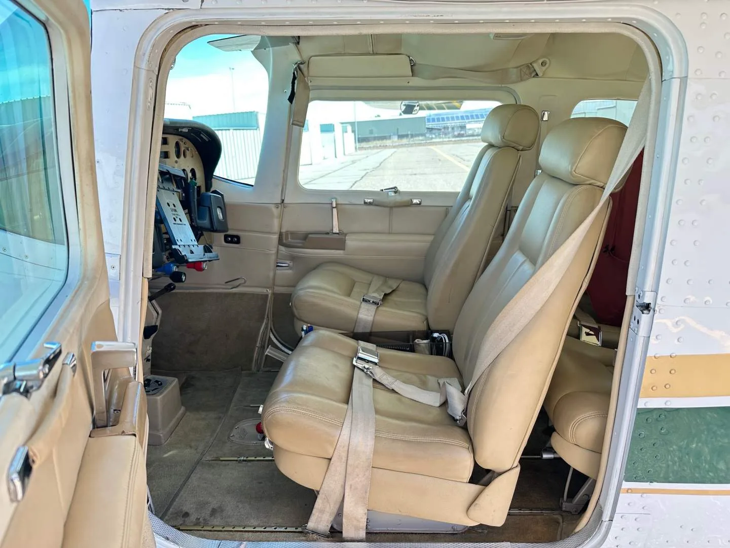 Cabin interior of a 1976 Cessna T210L.