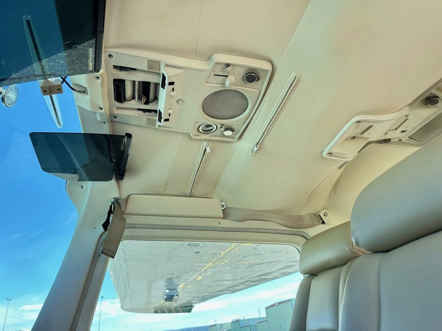 Cabin interior of a 1976 Cessna T210L.