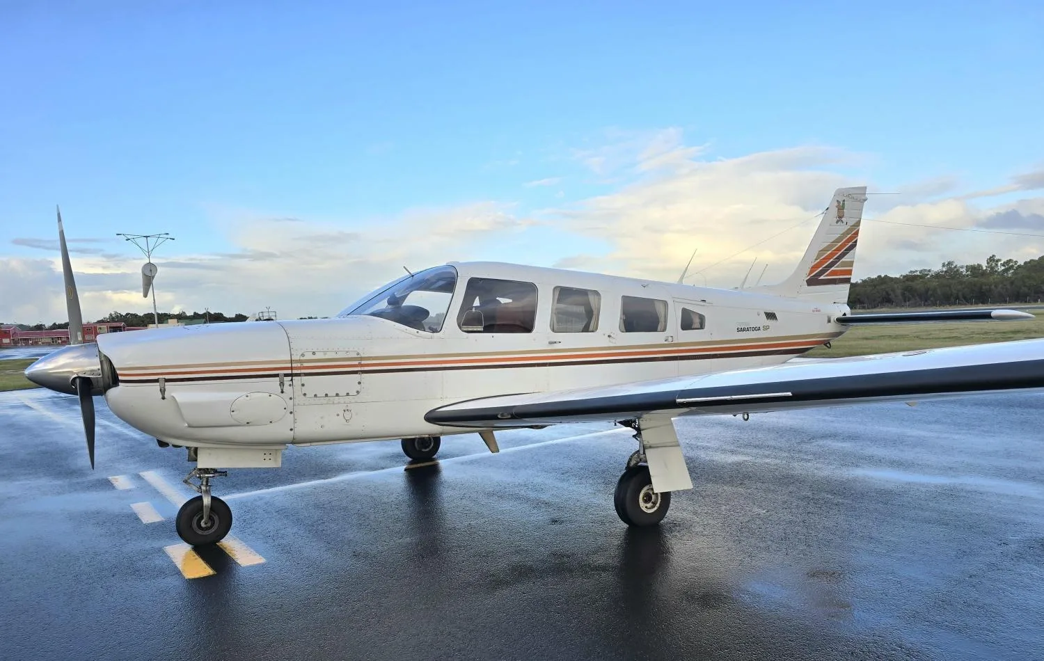 Cabin interior of a 1981 Piper PA32R-301 SARATOGA SP.