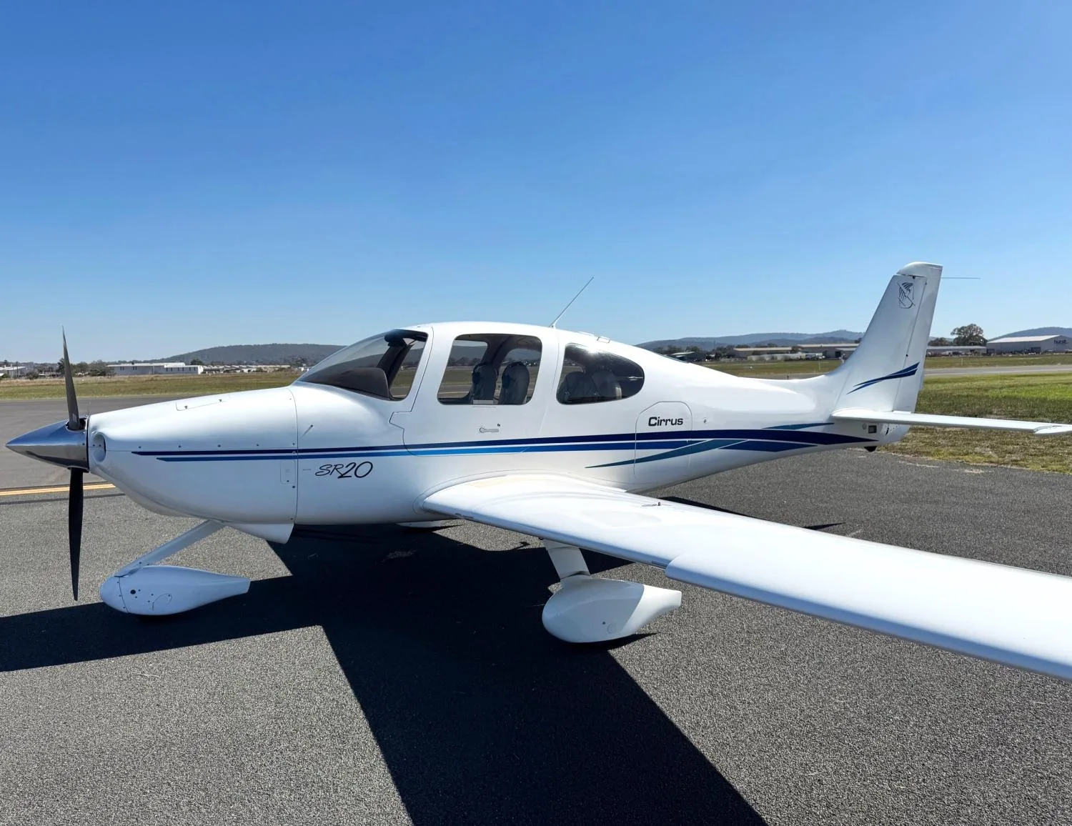 Exterior view of a 2003 Cirrus SR20.