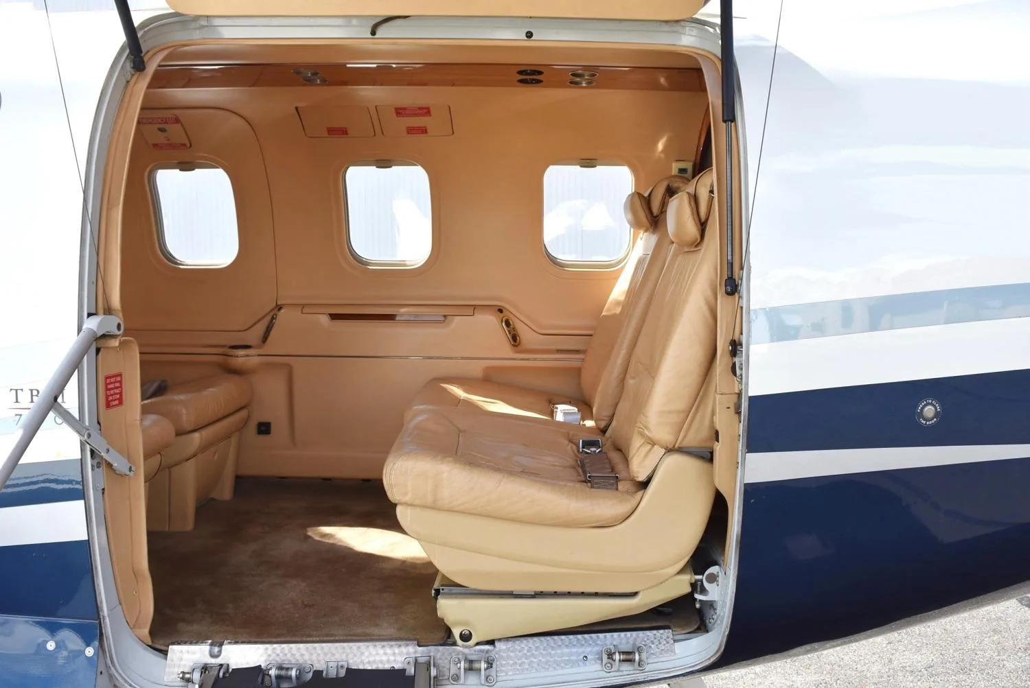 Cabin interior of a 2003 Socata TBM700C2.