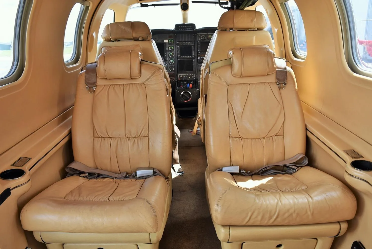 Cabin interior of a 2003 Socata TBM700C2.