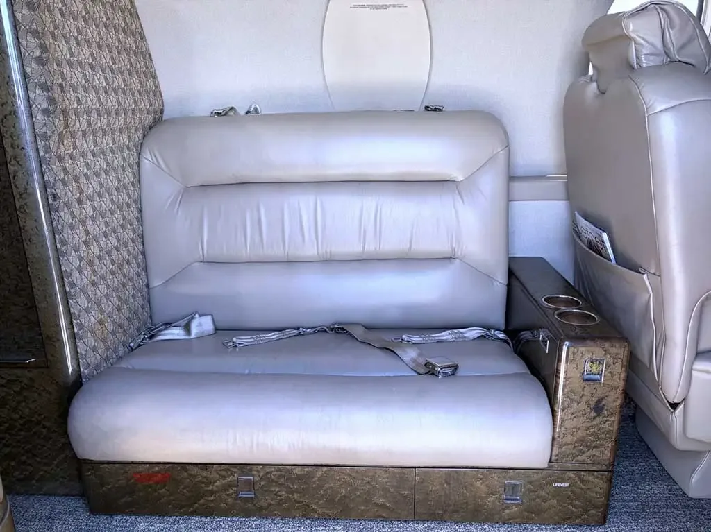 Cabin interior of a 1995 Cessna Citation VI.