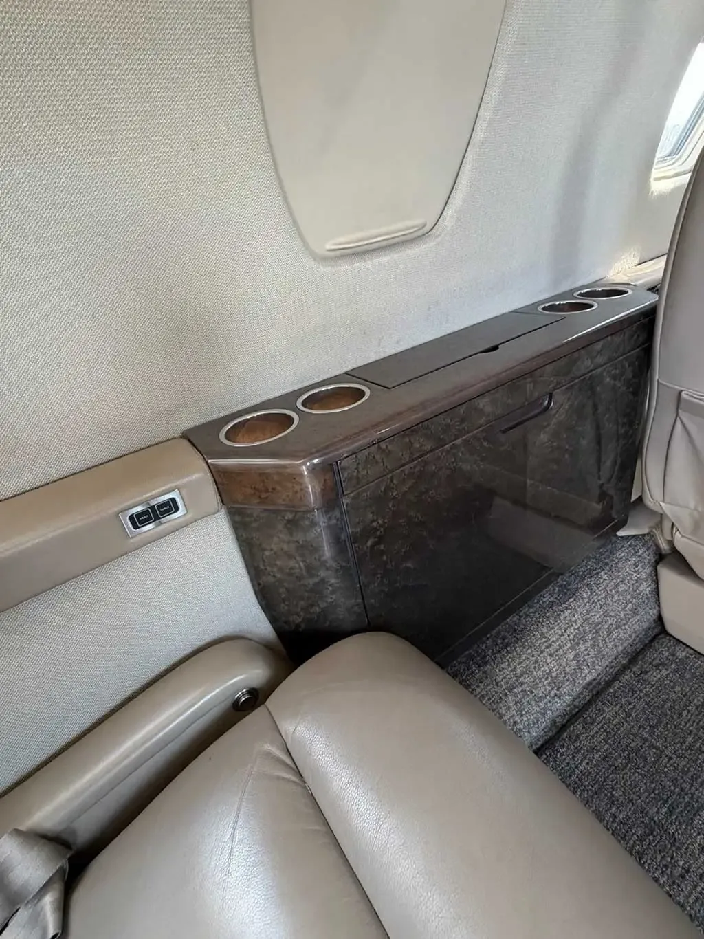 Cabin interior of a 1995 Cessna Citation VI.