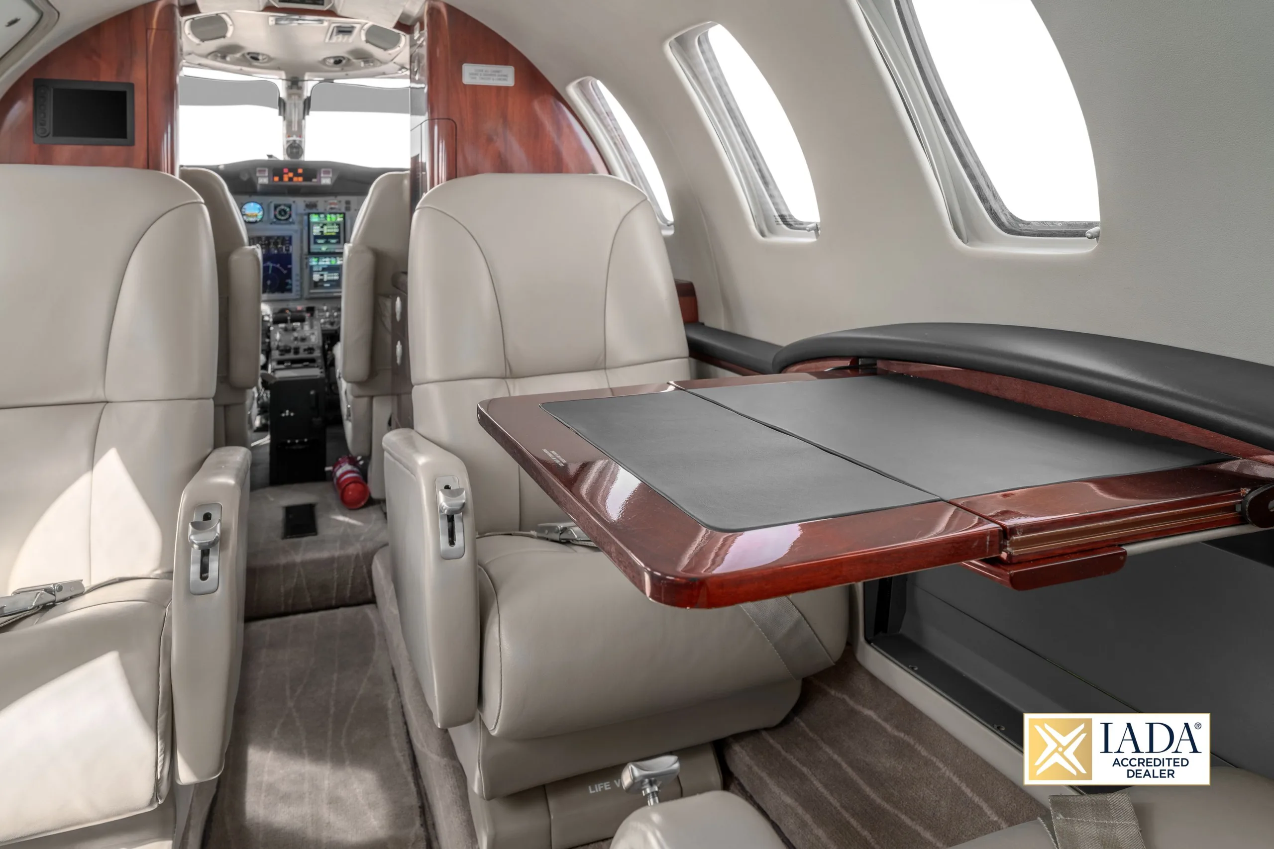 Cabin interior of a 2002 Cessna CITATION CJ2.
