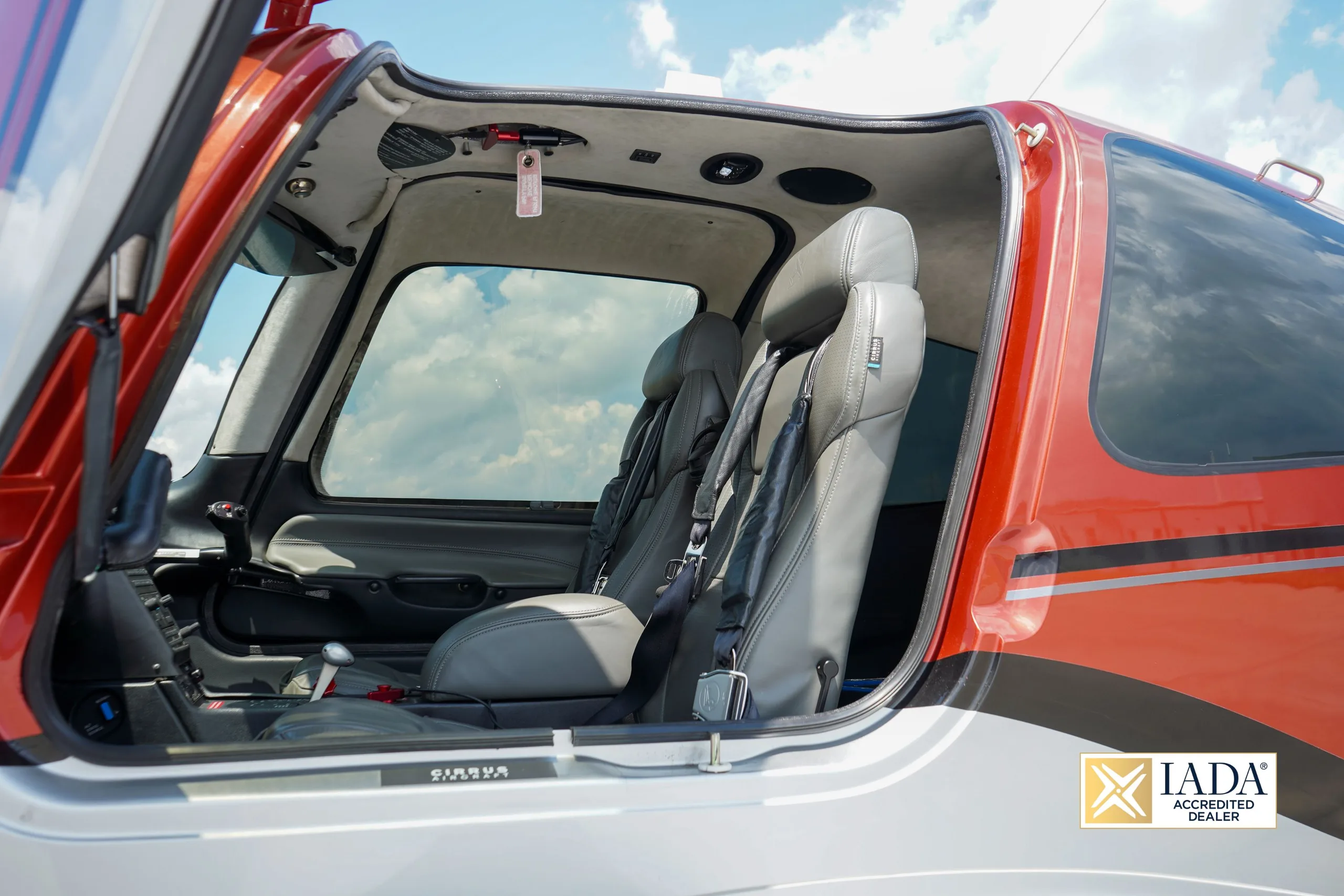 Cabin interior of a 2017 Cirrus SR22 G6 TURBO.