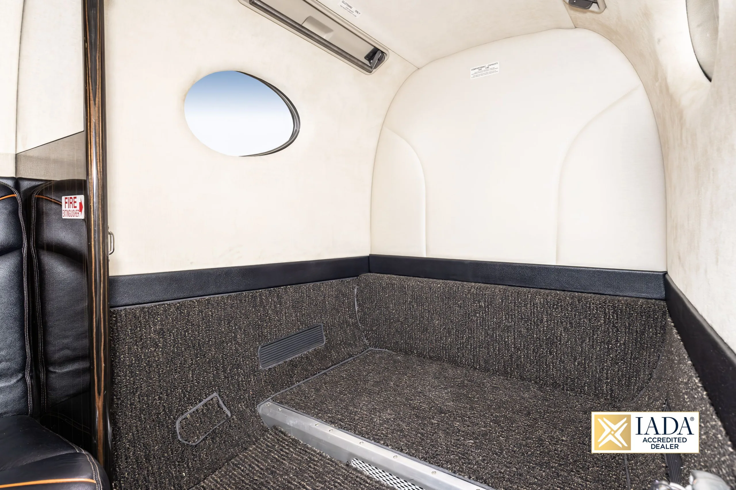 Cabin interior of a 2020 Beechcraft KING AIR 360.