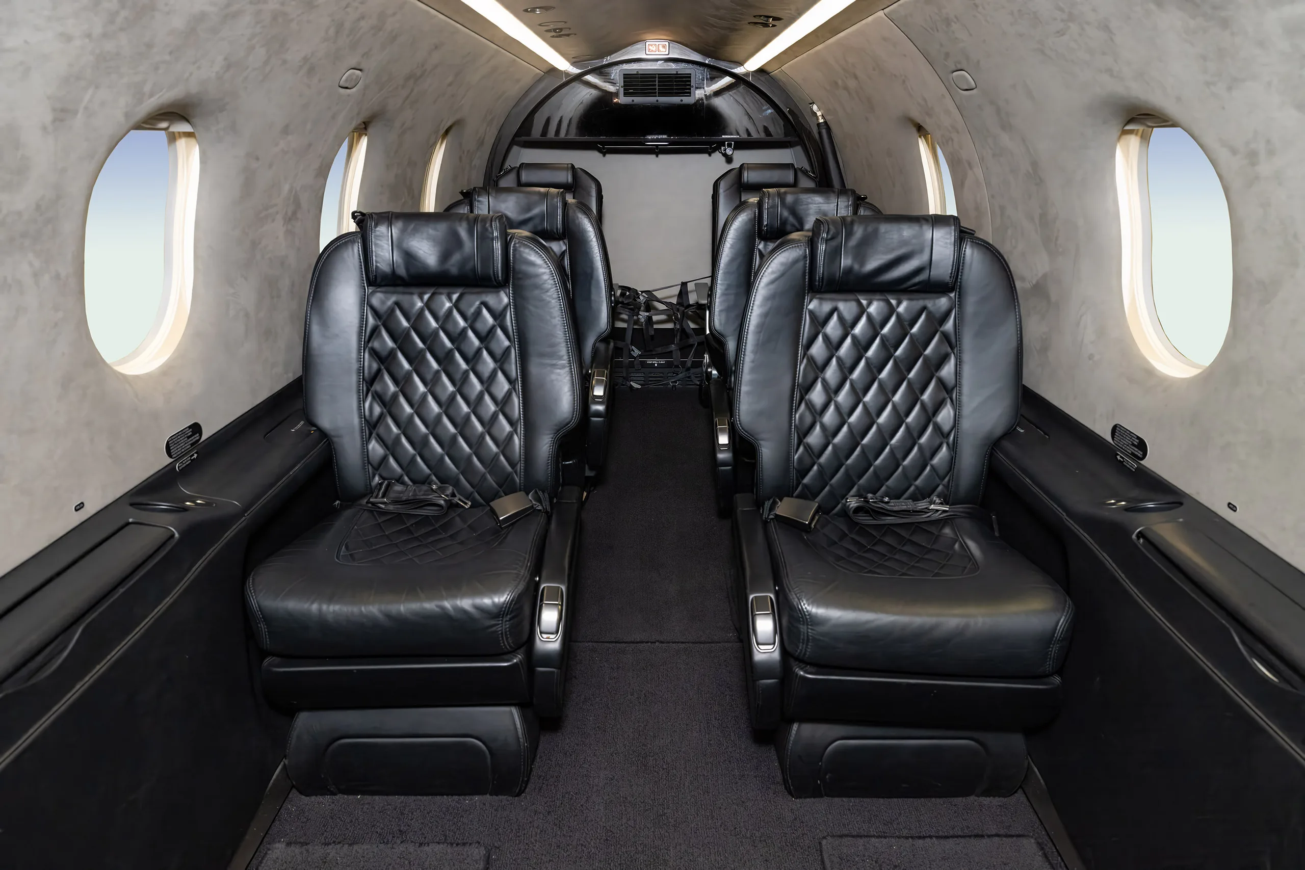 Cabin interior of a 2016 Pilatus PC-12/47E NG.