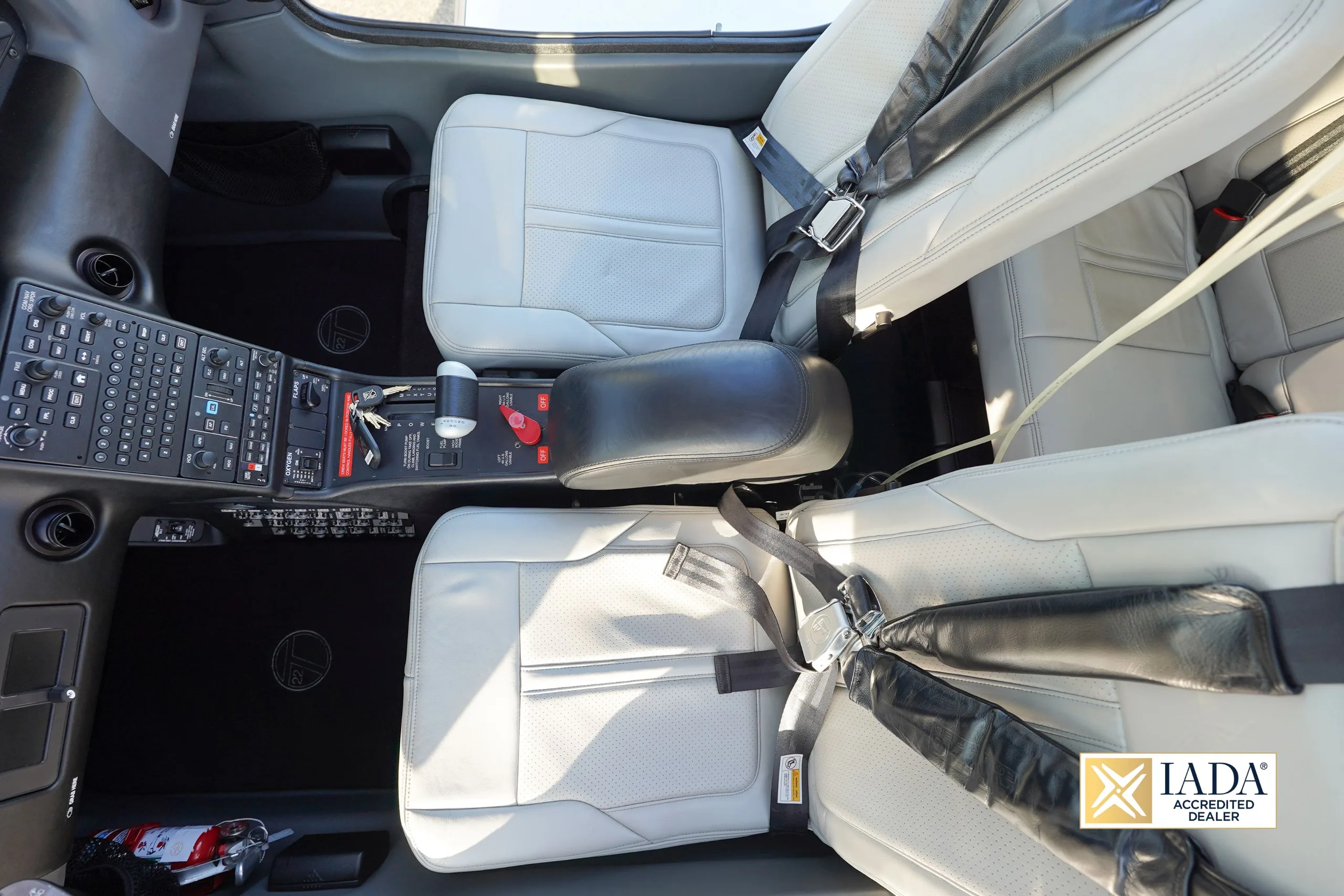 Cabin interior of a 2020 Cirrus SR22 G6 TURBO.