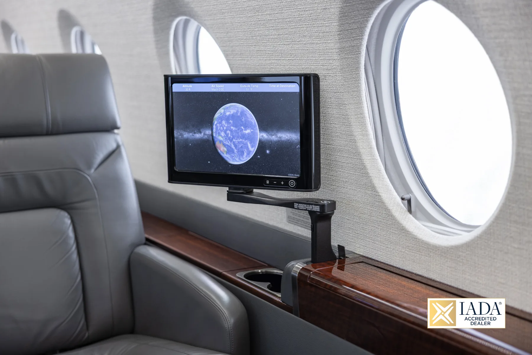 Cabin interior of a 2013 Gulfstream G280.