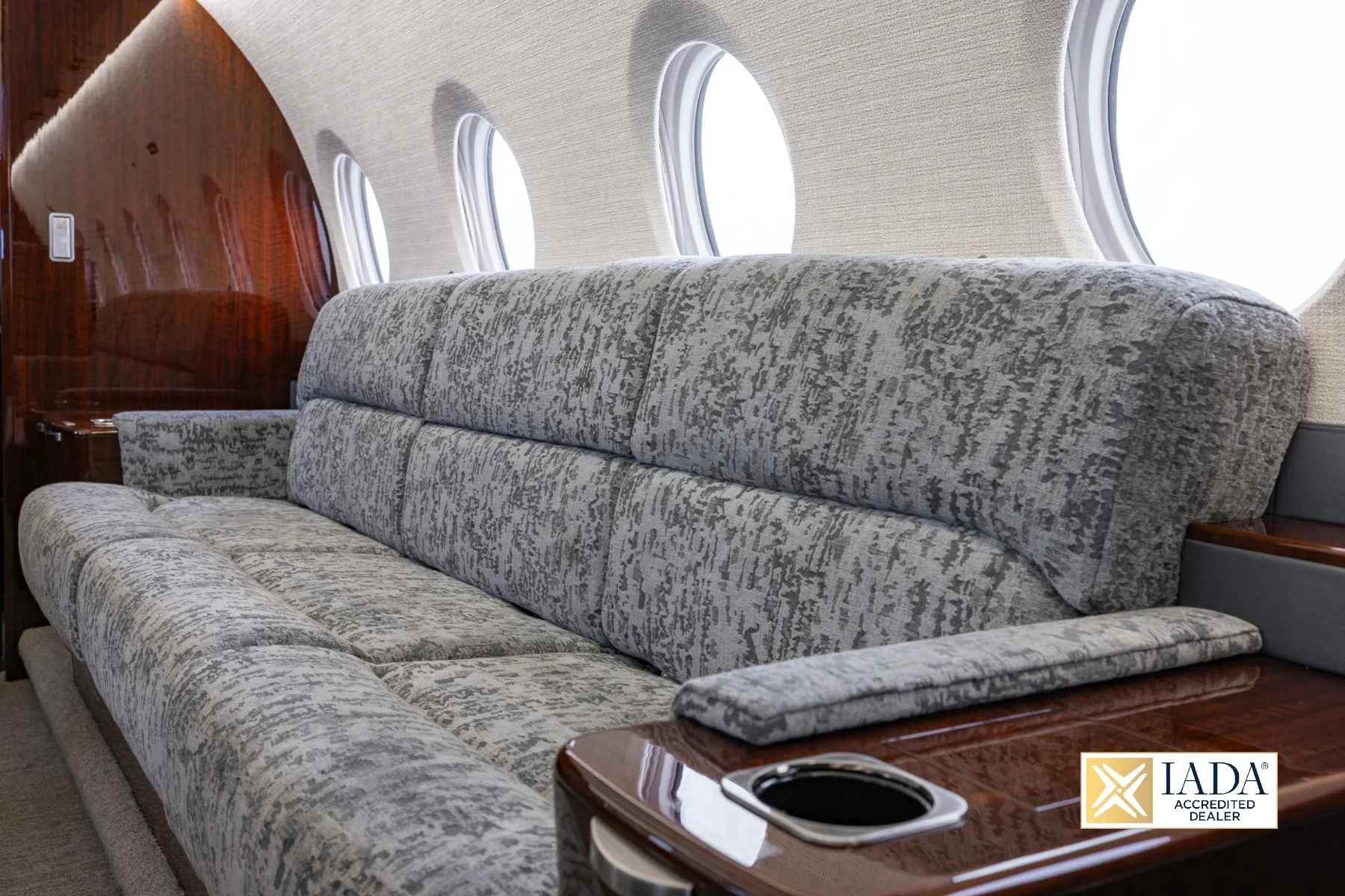 Cabin interior of a 2013 Gulfstream G280.