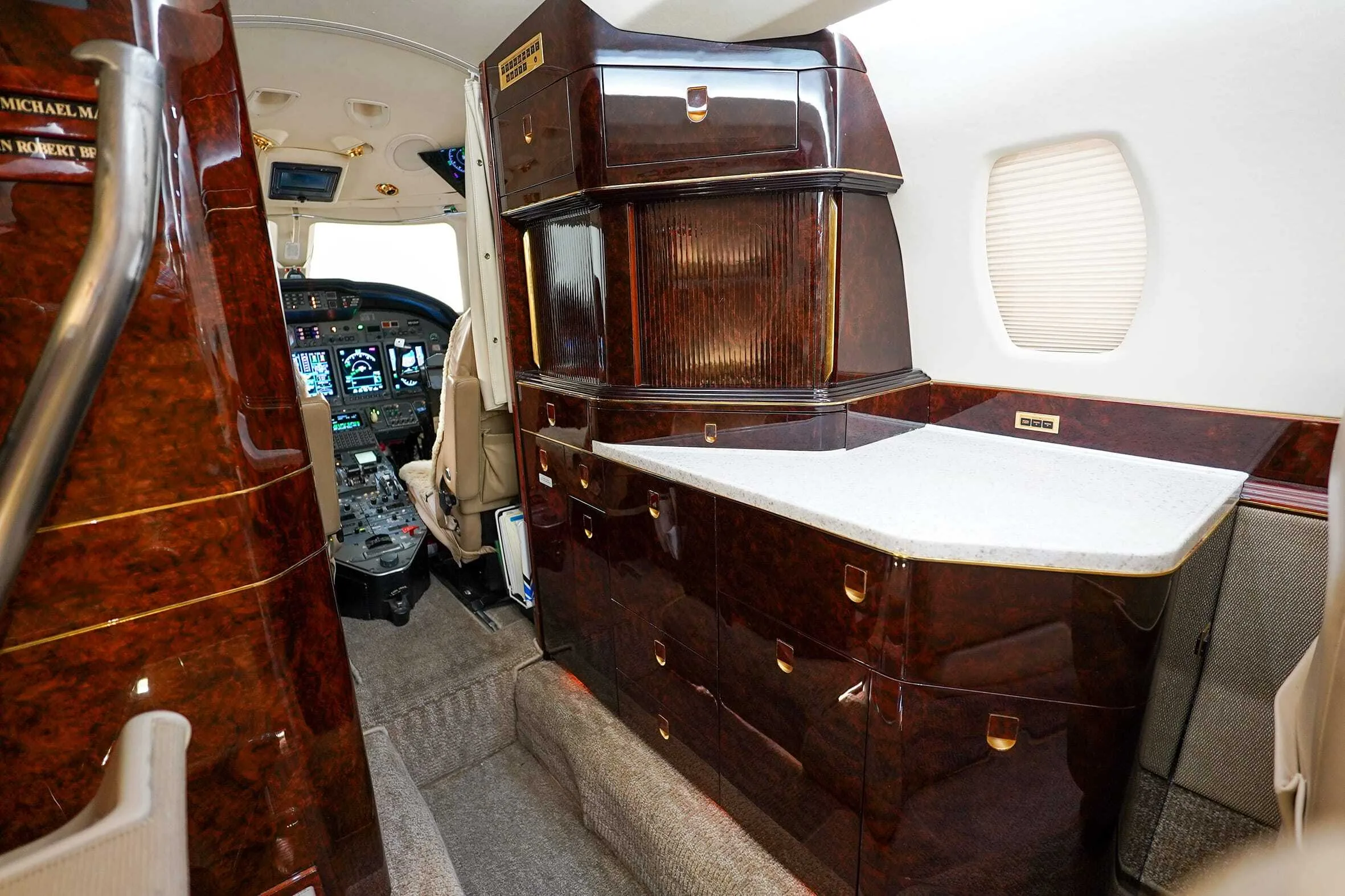 Cabin interior of a 2000 Cessna CITATION X.