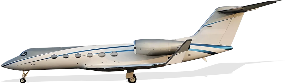 Marketing image of a 2000 Gulfstream GIV-SP.