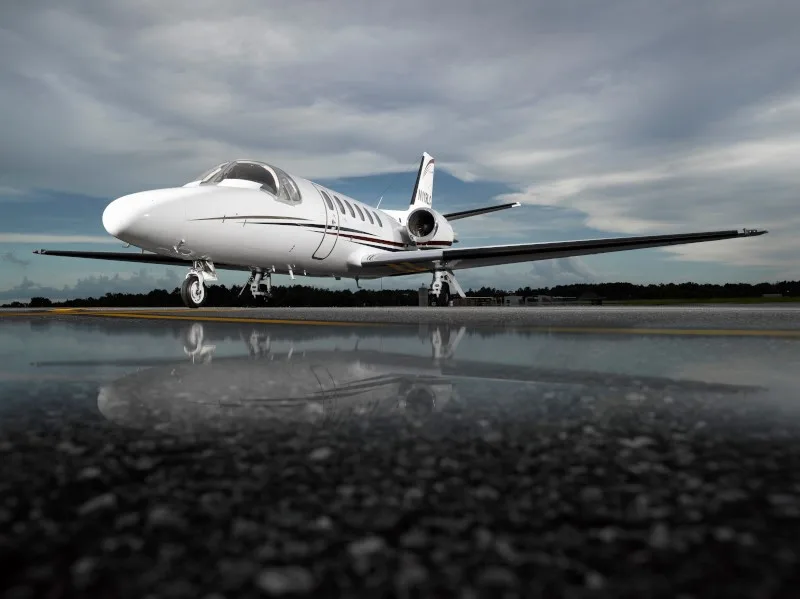 Exterior view of a 2001 Cessna Citation Bravo.