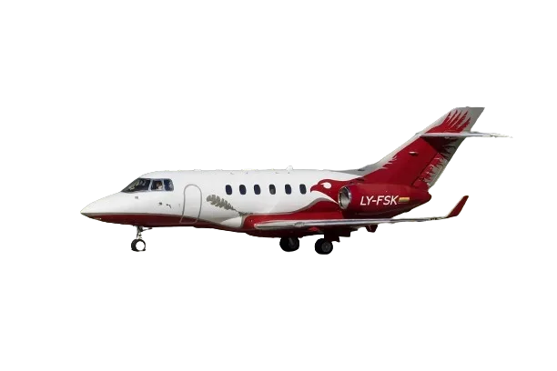 Marketing image of a 2008 Hawker 900XP.
