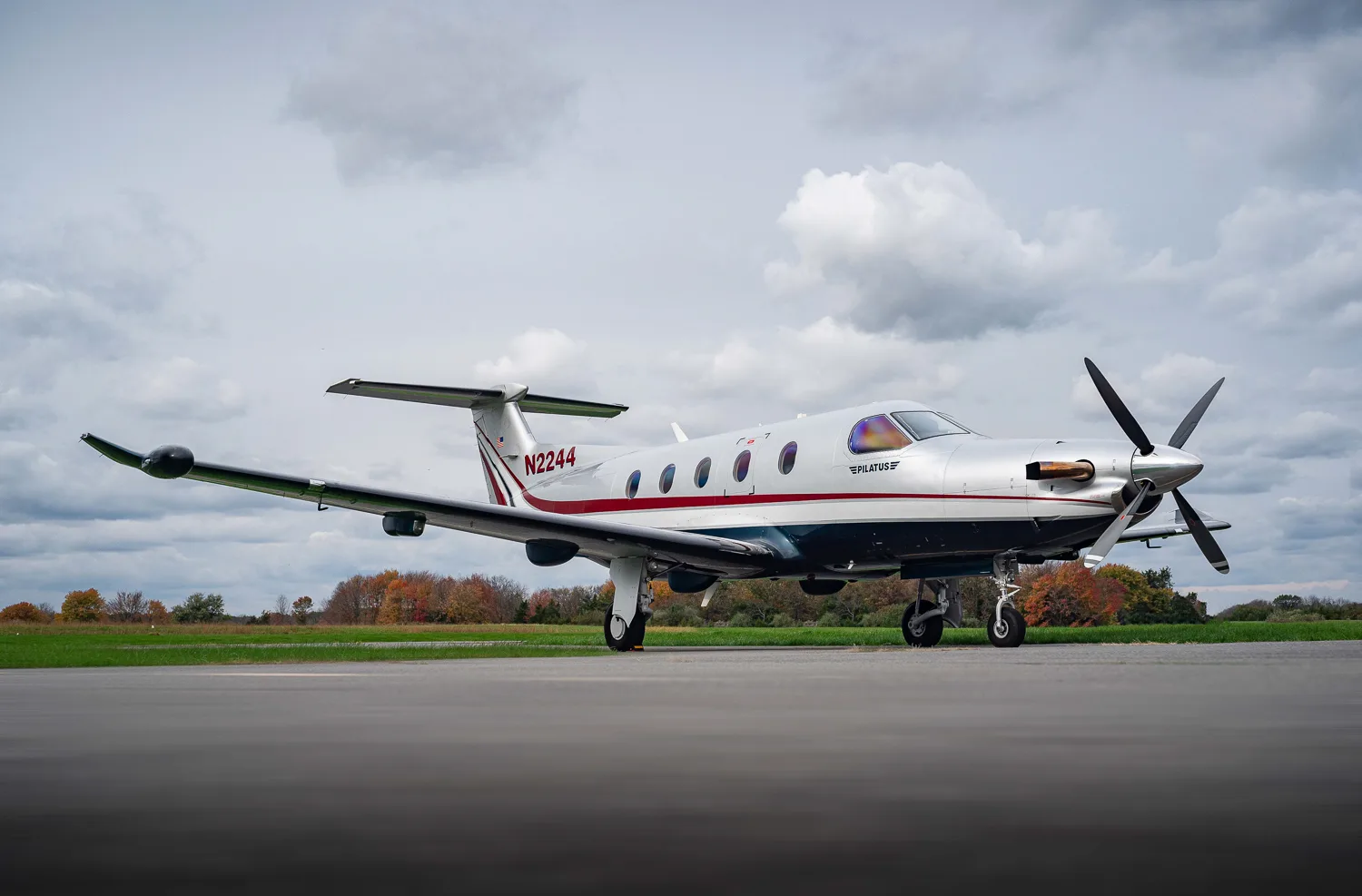 Exterior view of a 2008 Pilatus PC12-47/E (NG).
