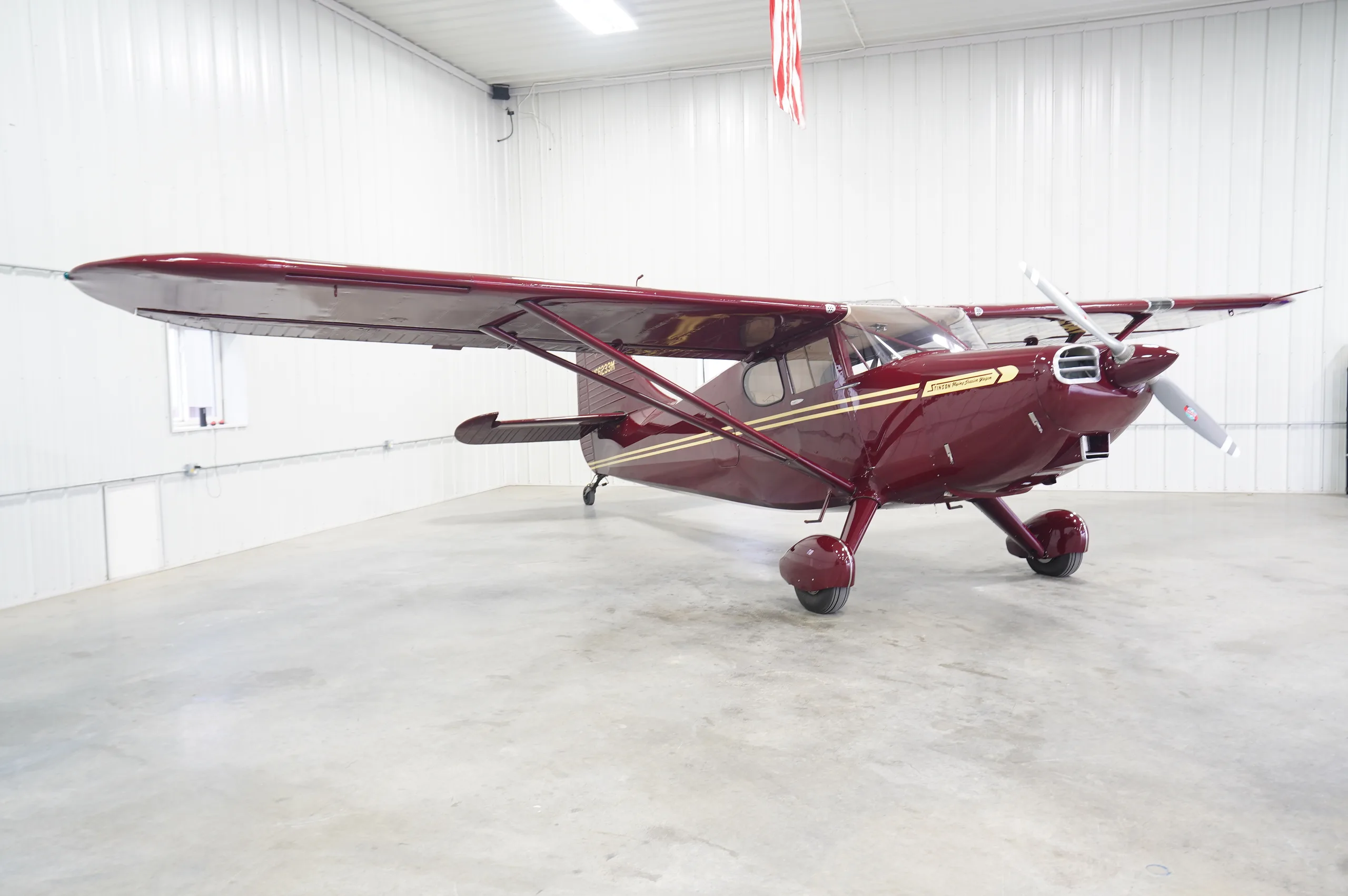 Exterior view of a Stinson 108-3.