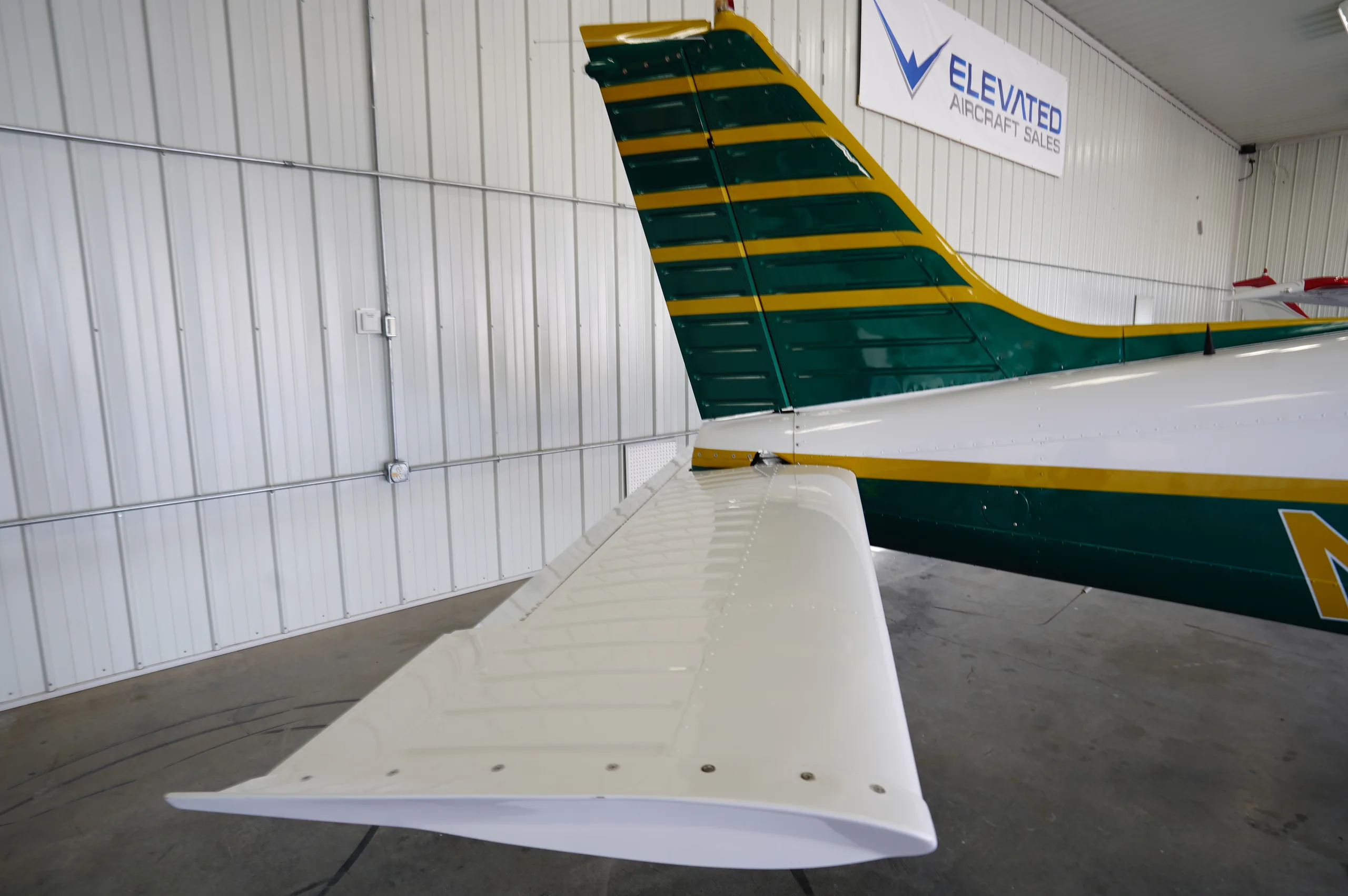 Exterior view of a 1972 Piper Archer II, N1227T.