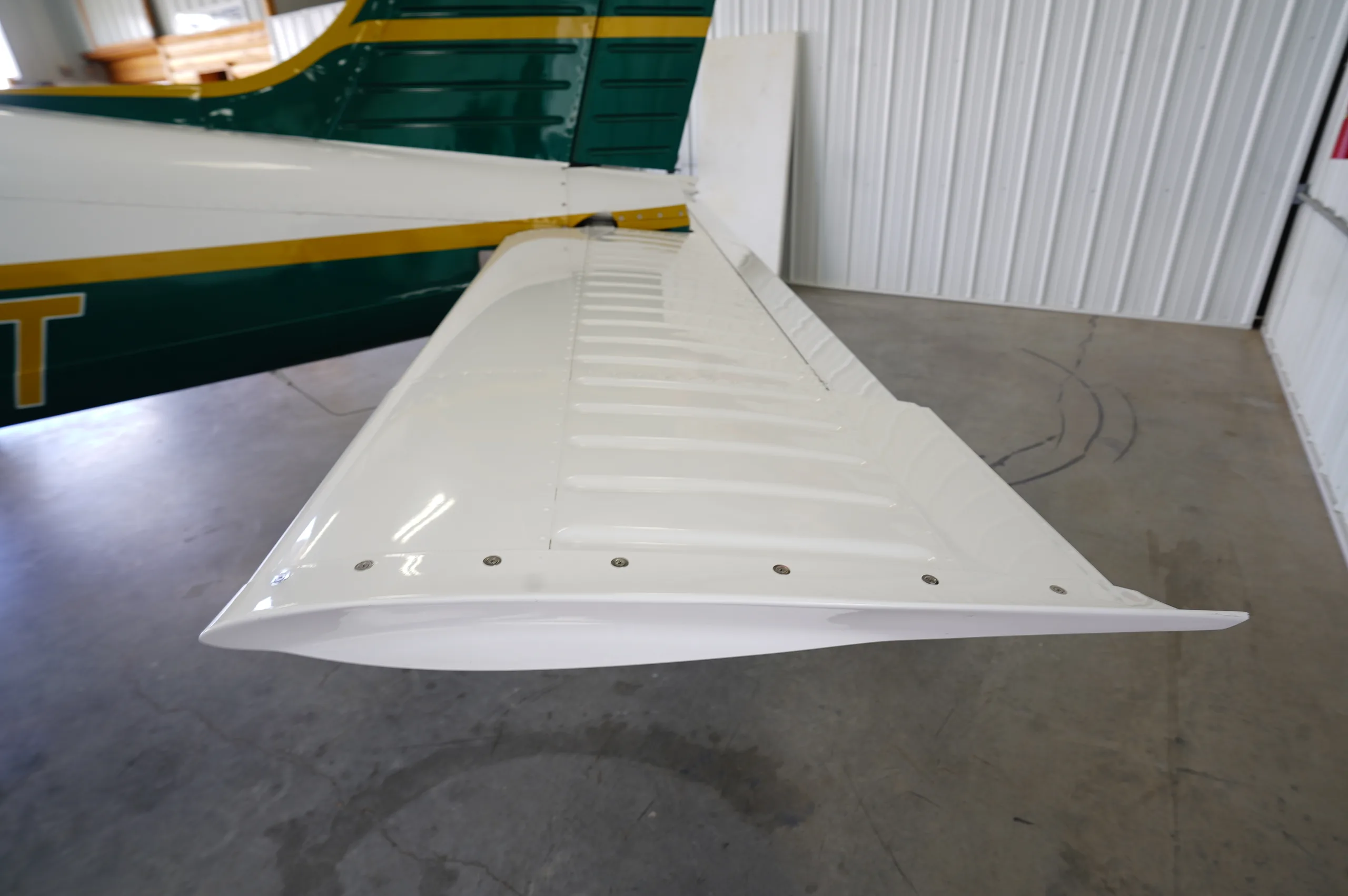 Exterior view of a 1972 Piper Archer II, N1227T.