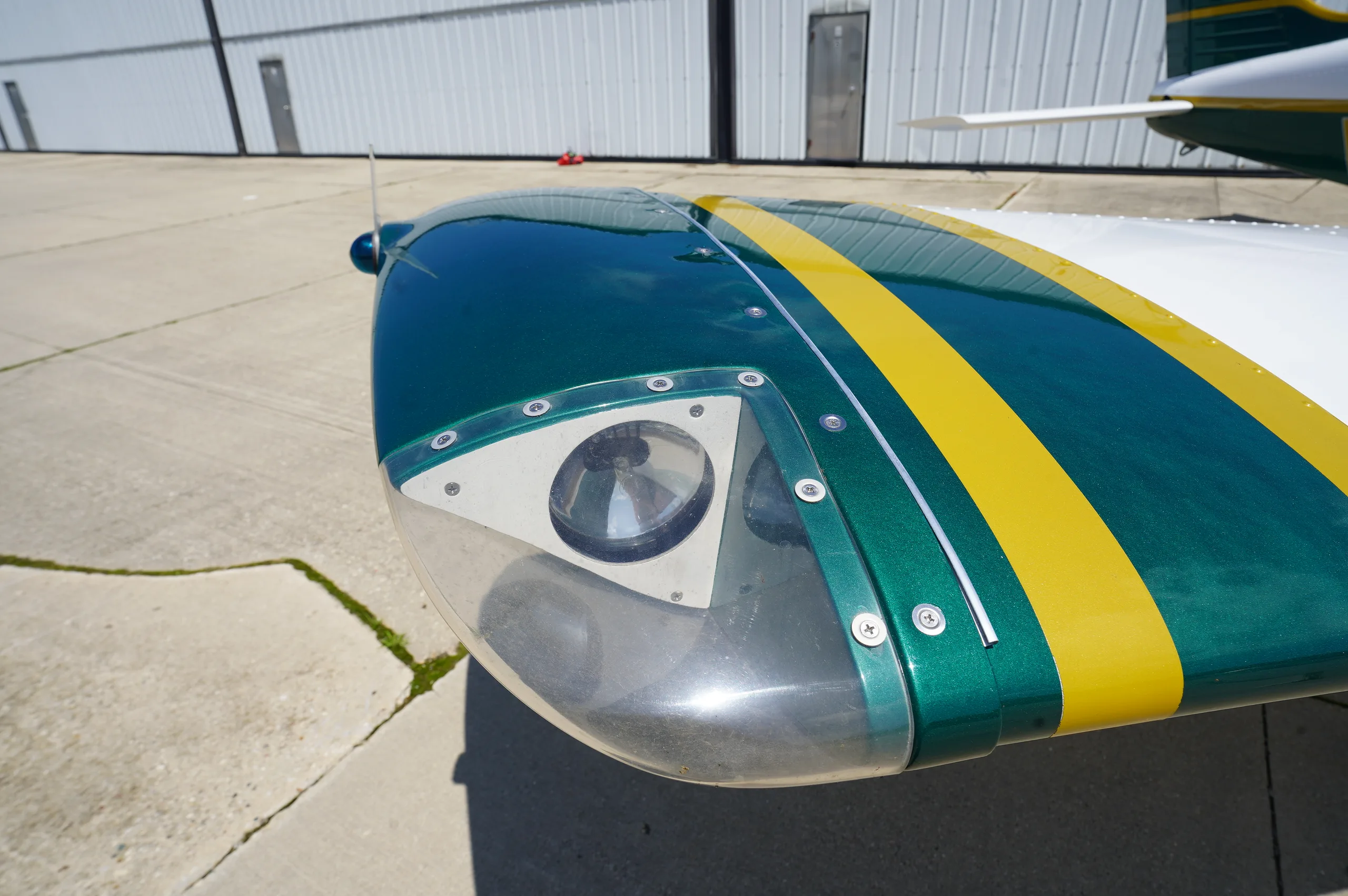 Engine detail of a 1972 Piper Arrow II.