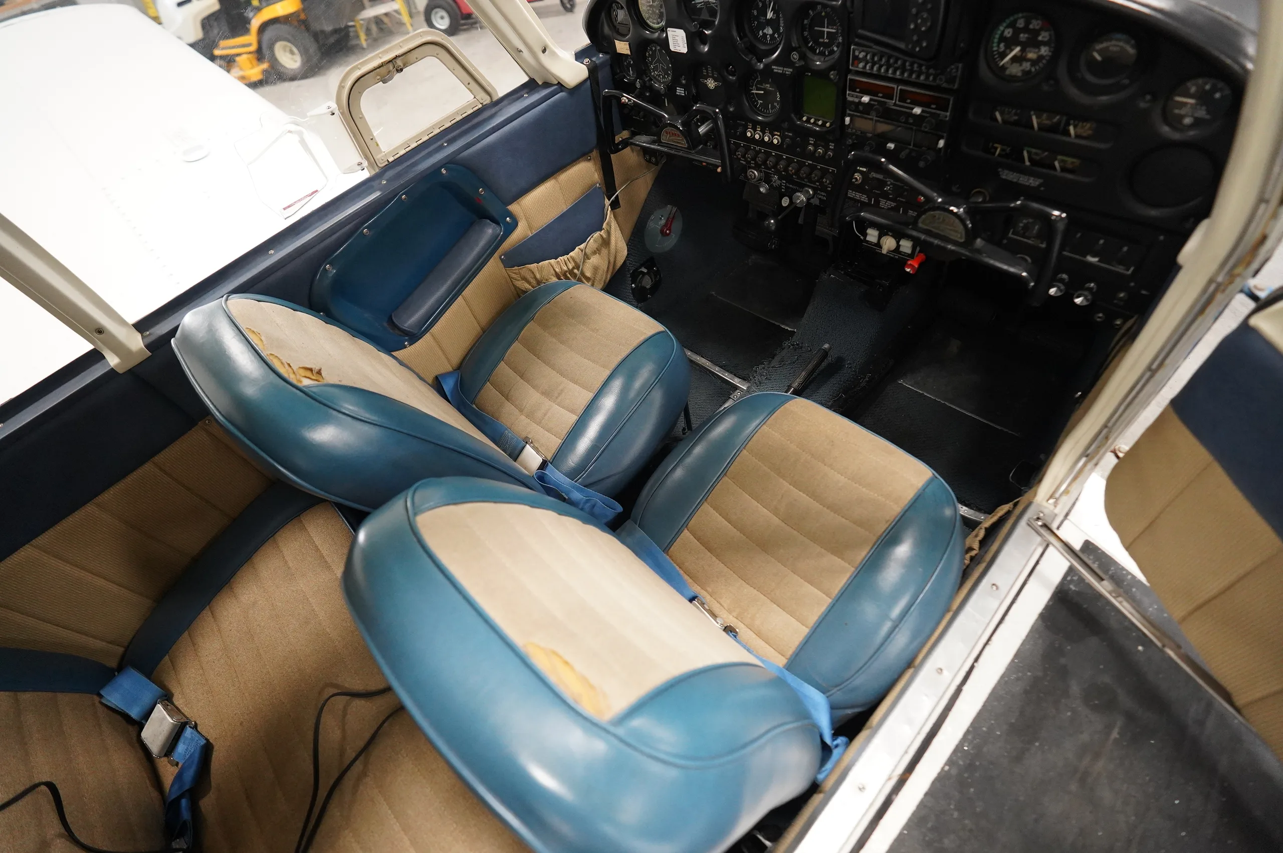 Cabin interior of a 1966 Piper Cherokee 180.