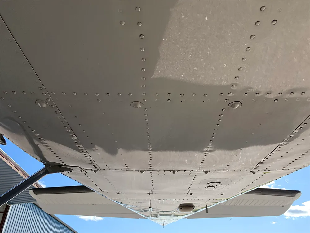 Cabin interior of a 1979 Beechcraft Baron.