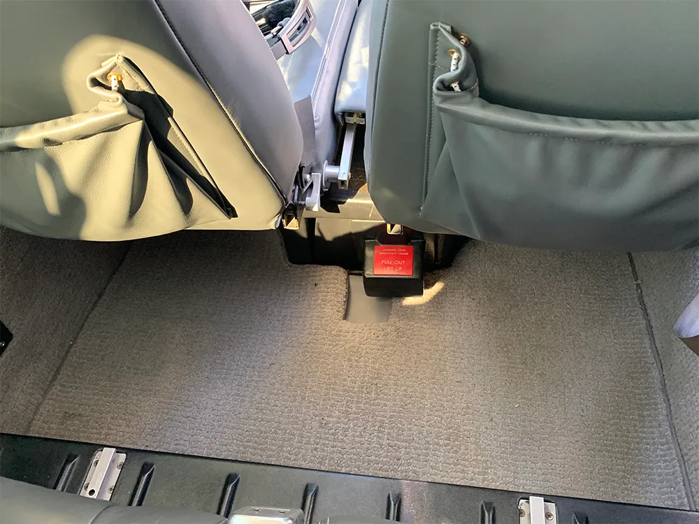 Cabin interior of a 1979 Beechcraft Baron.
