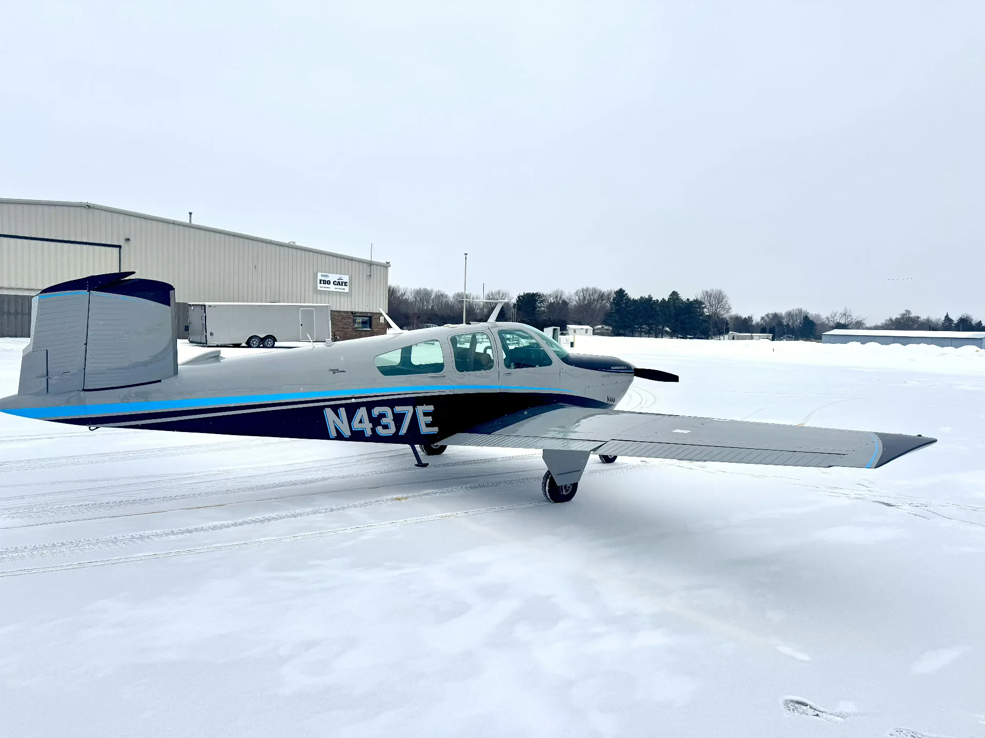 Exterior view of a 1966 Beech V35 Bonanza - Elite Air Service.