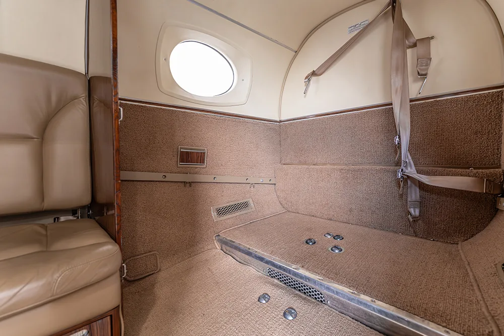 Cabin interior of a 1995 Beechcraft B200.