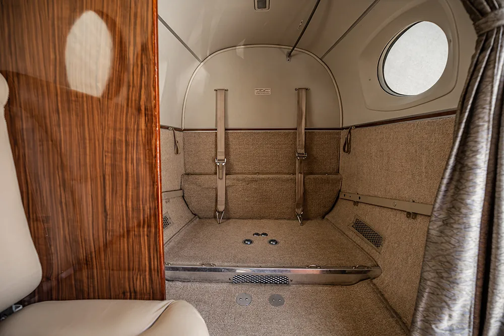 Cabin interior of a 1997 Beechcraft King Air B200.