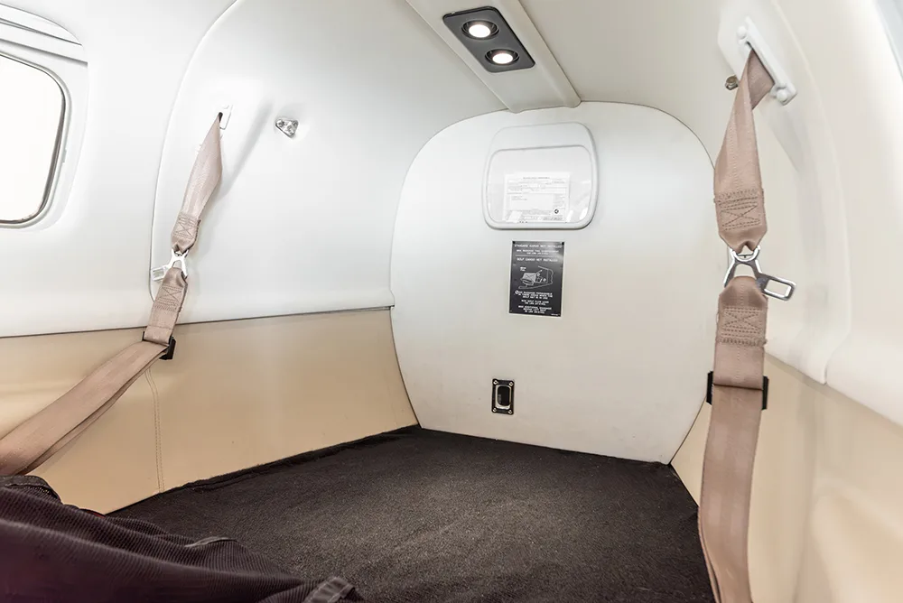 Cabin interior of a 2015 Piper M500.