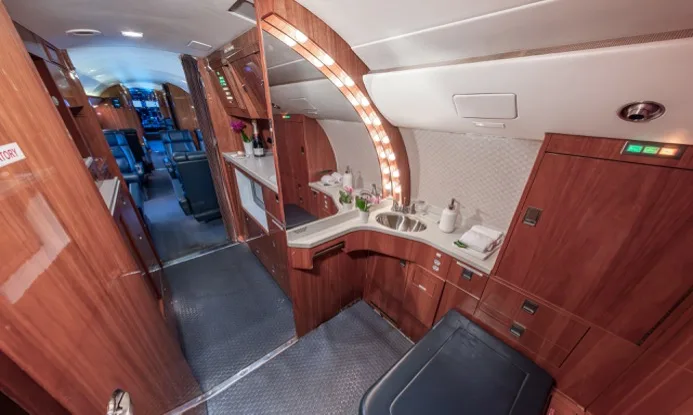 Cabin interior of a 1994 Gulfstream GIV.